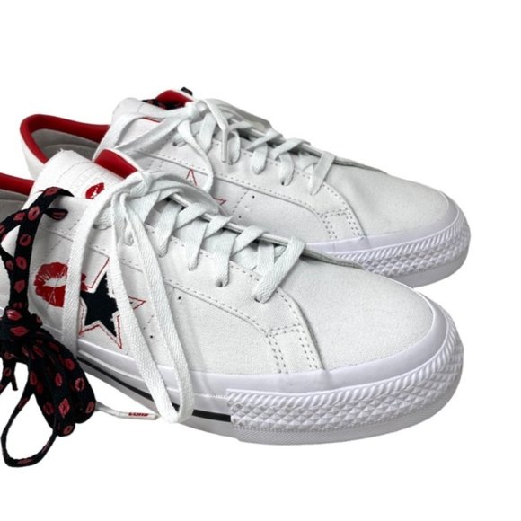 Converse CONS One Star Pro Shoes Low Skate Sneakers Men's Canvas White A04606C - Picture 5 of 10